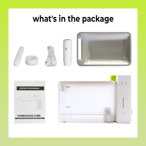 Furbulous Cube features advanced ultrafiltration technology, a 316 stainless steel tray, a foam sponge filter, and a non-electricity water tank, ensuring clean, fresh, and safe water for pets, optimizing pet health and hydration